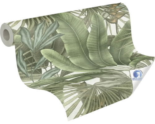 Tapetenrolle mit botanischem Blattmuster