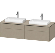 Waschtischunterschrank DURAVIT L-Cube BxHxT 162 x 48,2 mm x 55 mm Frontfarbe beige leinen holzdekor matt