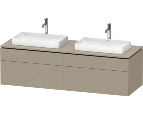 Waschtischunterschrank DURAVIT L-Cube BxHxT 162 x 48,2 mm x 55 mm Frontfarbe beige leinen holzdekor matt Waschtischunterschrank DURAVIT L-Cube BxHxT 162 x 48,2 mm x 55 mm Frontfarbe beige leinen holzdekor matt