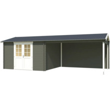 Holzgartenhaus mit Doppeltür und Überdachung