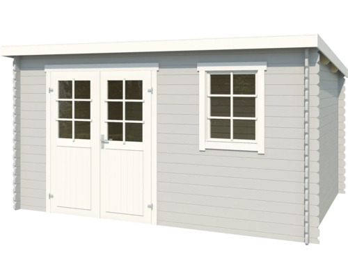 Gartenhaus aus Holz mit Doppeltür und Fenster