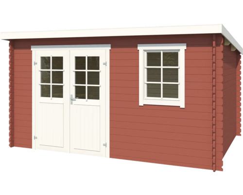 Gartenhaus aus Holz mit Doppeltür und Fenster