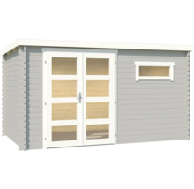 Gartenhaus aus Holz mit Fenstertür und Fenster