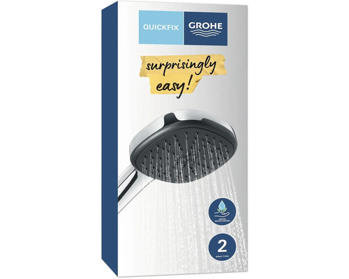 Grohe Handbrause mit zwei Strahlarten und Wassersparfunktion