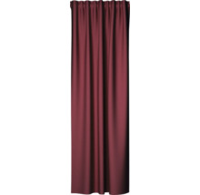 Rideau bordeaux pour la décoration de fenêtre