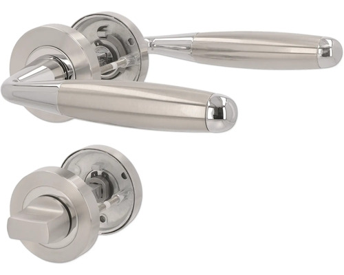 Türbeschlag-Set mit Griff und Drehknopf aus Metall