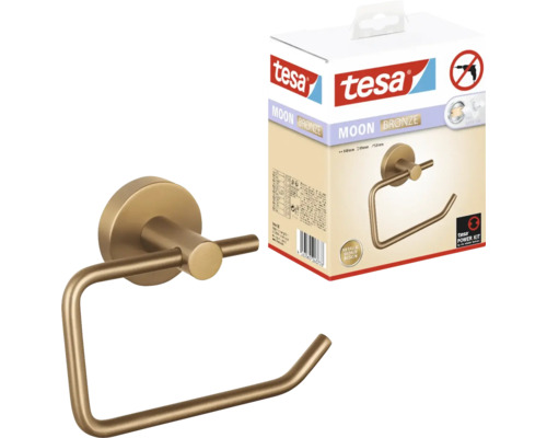 Tesa Moon Bronze Toilettenpapierhalter mit Verpackung
