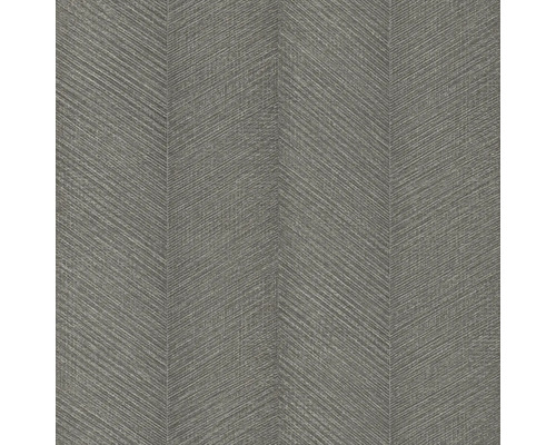 Papier peint intissé 720372 Amara chevrons graphique gris Papier peint à chevrons