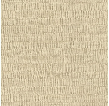Gros plan d''un papier peint beige avec un motif de rayures verticales