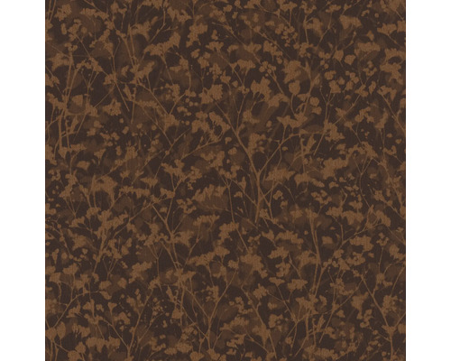 Papier peint intissé 720778 Amara prairie de fleurs marron Papier peint avec motif floral abstrait en brun