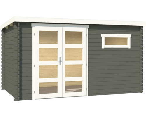 Gartenhaus aus Holz mit Doppeltür und Fenster