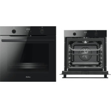 Four encastrable Amica avec porte fermée et ouverte