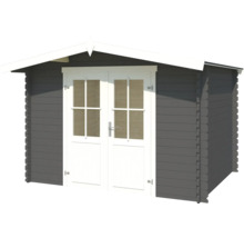 Gartenhaus aus Holz mit Doppeltür und Satteldach