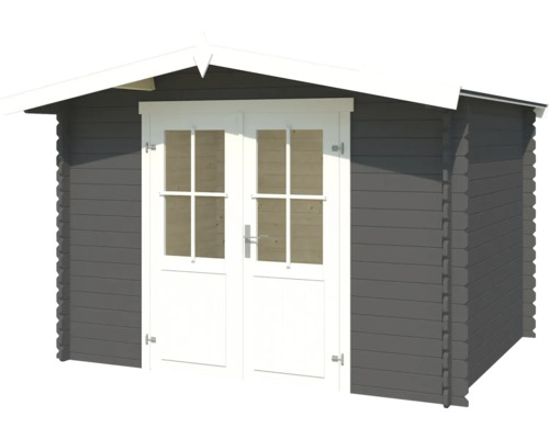 Gartenhaus aus Holz mit Doppeltür und Satteldach