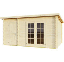 Holzgartenhaus mit Doppeltür und Seitentür