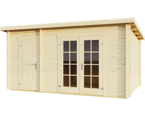 Holzgartenhaus mit Doppeltür und Seitentür