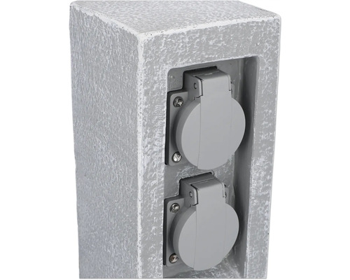 Aussensteckdosensäule mit zwei Steckdosen