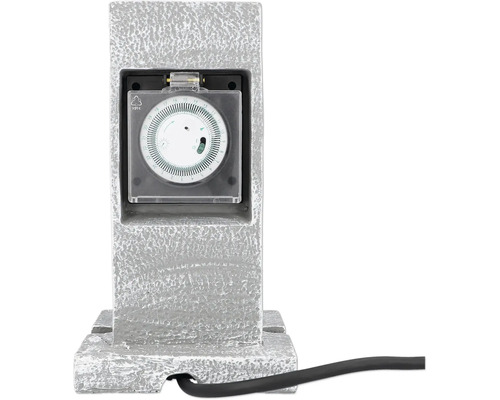 Zeitschaltuhr im Steingehäuse mit Kabel