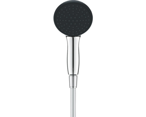 Handbrause aus Chrom mit runder Kopfbrause