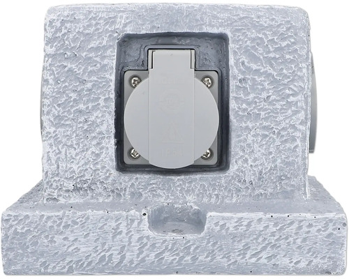 Aussensteckdose in Steinoptik