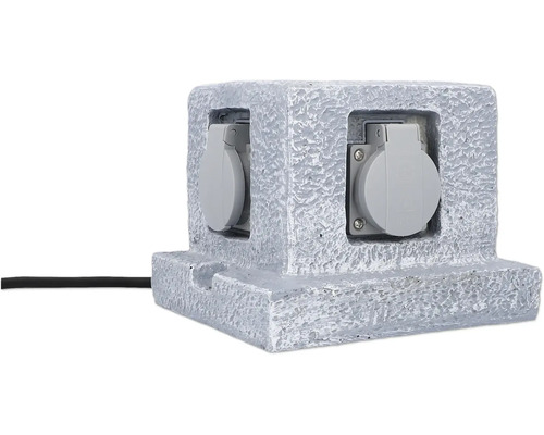 Steckdosensäule mit zwei Schutzkontaktsteckdosen