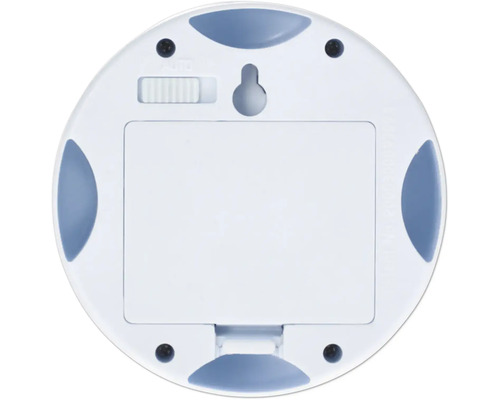 Arrière d''une lampe ronde avec interrupteur et suspension