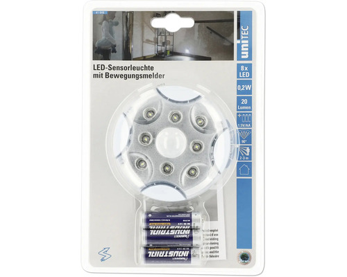 Lampe à capteur LED avec détecteur de mouvement dans son emballage