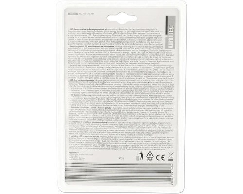 Unitec Lampe à détecteur de mouvement à LED