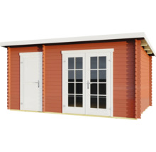 Gartenhaus aus Holz mit Doppeltür und Einzeltür