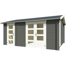 Holzgartenhaus mit Doppeltür und Einzeltür