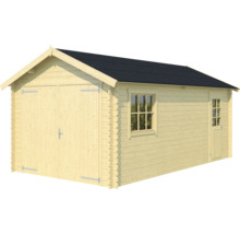 Holzgartenhaus mit Doppeltür, Fenster und Satteldach