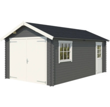 Holzgartenhaus mit Doppeltür, Fenster und Seitentür