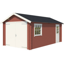 Holzgartenhaus mit Doppeltür, Fenster und Eingangstür