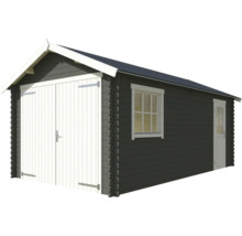 Holzgartenhaus mit Doppeltür und Fenster