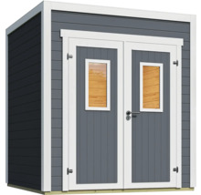 Gartenhaus mit Doppeltür und Fenstern