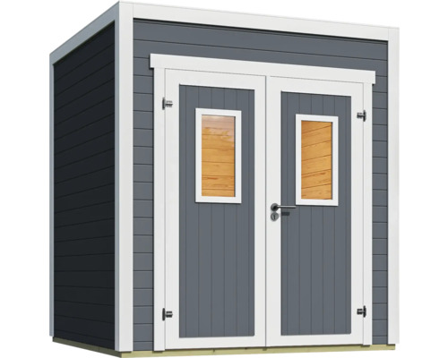 Gartenhaus mit Doppeltür und Fenstern
