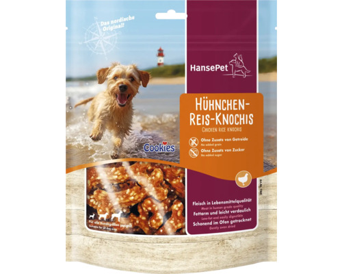 Hansepet Hühnchen Reis Knochen Hundesnack Verpackung