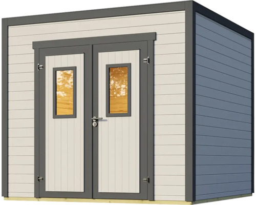Gartenhaus mit Doppeltür und Fenstern