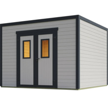 Gartenhaus mit Doppeltür und Fenstern