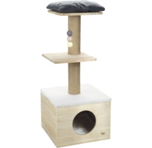 Arbre à chat avec surfaces de couchage, poteaux à griffer et jouets