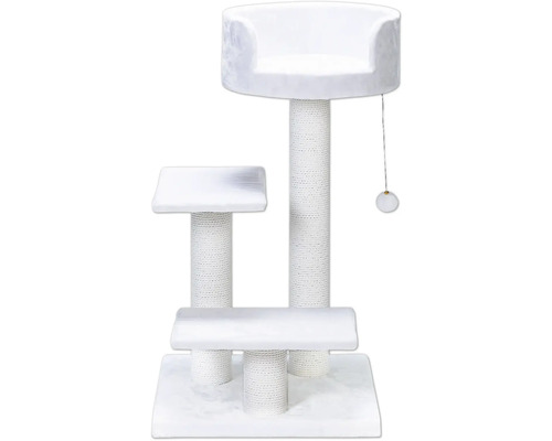 Arbre à chat avec surfaces de couchage et jouet