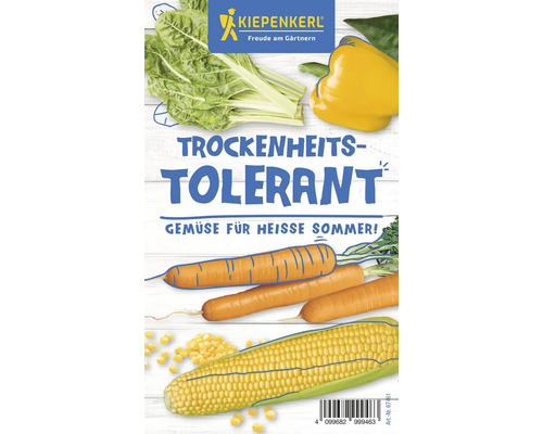 Logo Kiepenkerl, composition de légumes, étiquette tolérante à la sécheresse pour étés chauds
