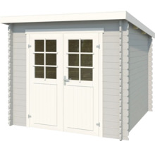 Abri de jardin avec double porte et fenêtres