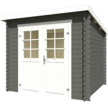 Abri de jardin avec double porte et fenêtres