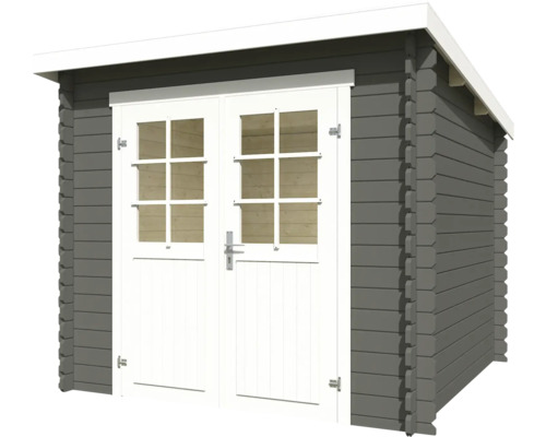 Abri de jardin avec double porte et fenêtres