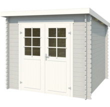 Gartenhaus aus Holz mit Doppeltür und Fenstern