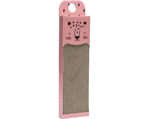 Planche à gratter pour chat avec motif animal et surface à gratter en carton