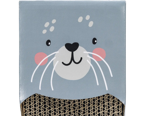 Planche à gratter pour chat avec motif de phoque