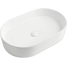 Vasque à poser blanche de forme ovale