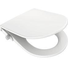 Abattant de WC blanc en plastique